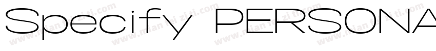 Specify PERSONAL字体转换
